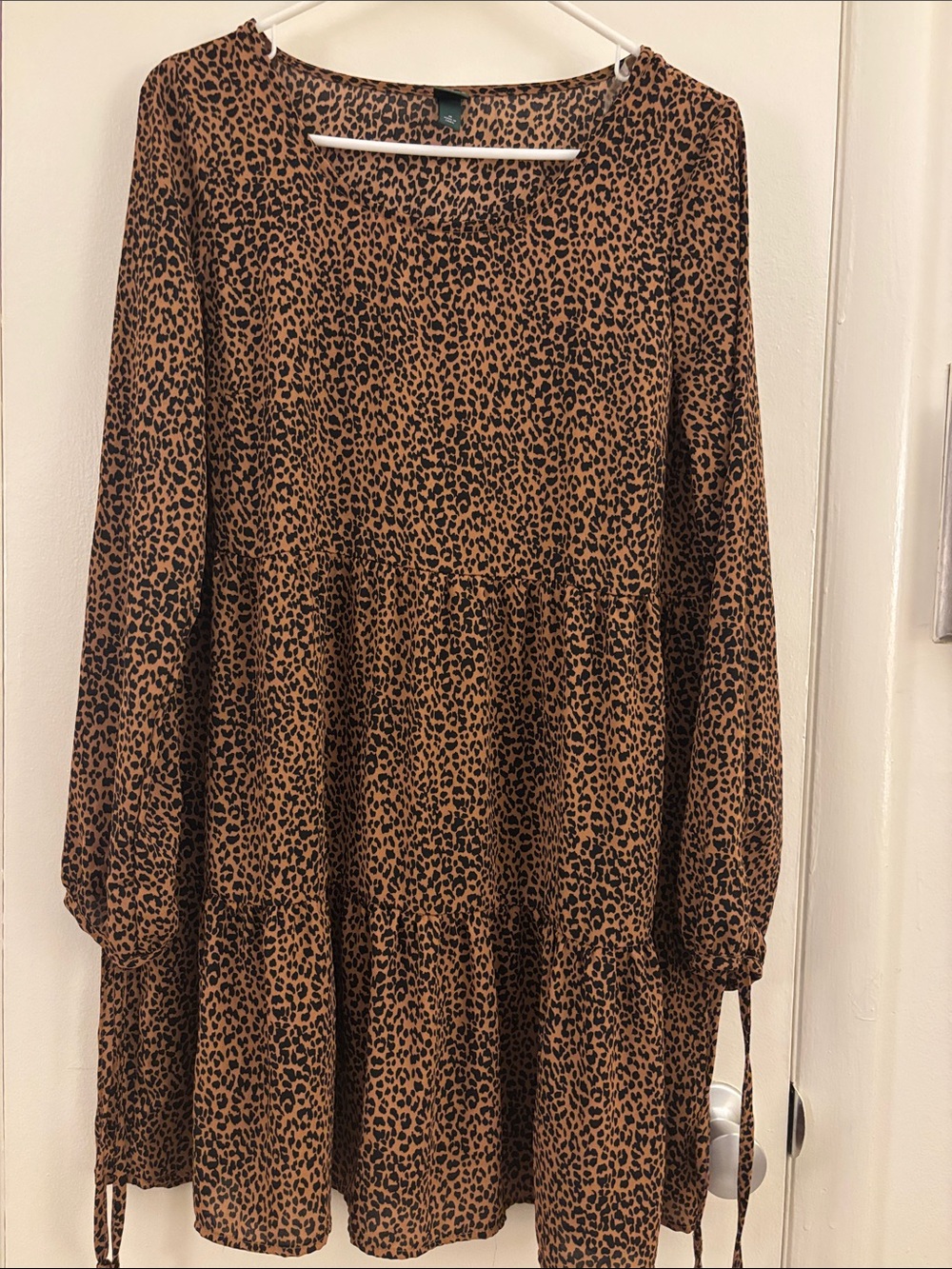 wild fable Brown and Black Leopard Print Dress